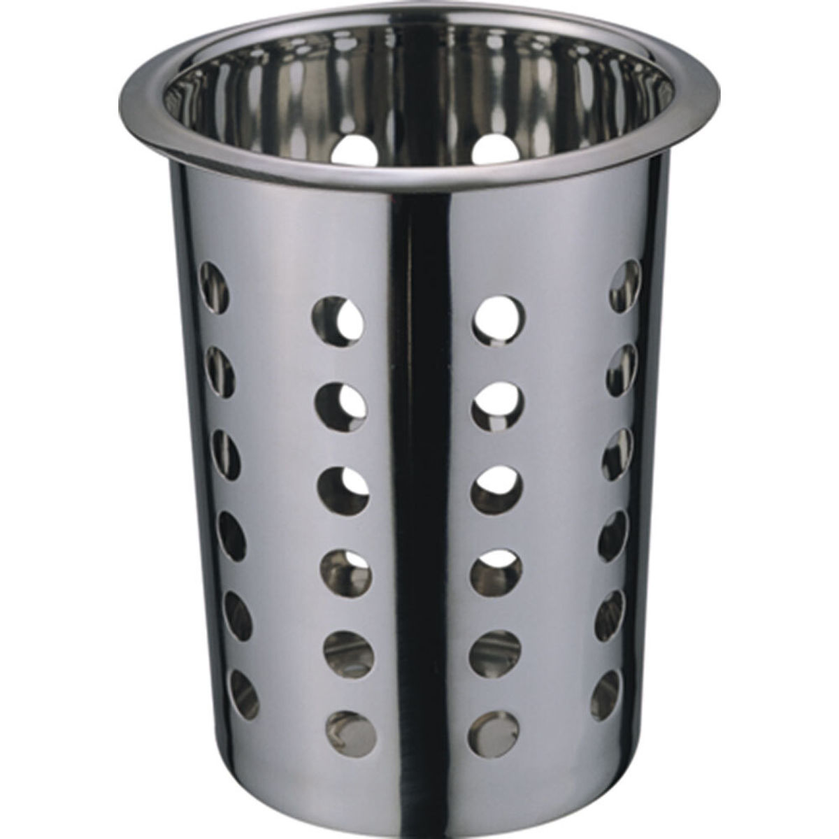 Portaposate in acciaio inox, forata Stalgast; 11.5x14.5 cm (ØxH); argento