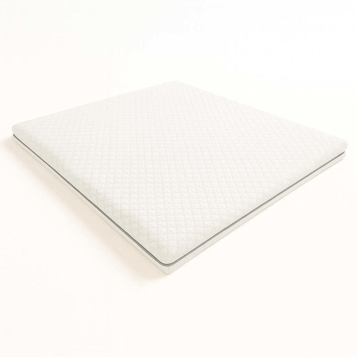 The White Stone Topper Didy, Memory 9 Zonen 180x200 cm (BxL); weiß