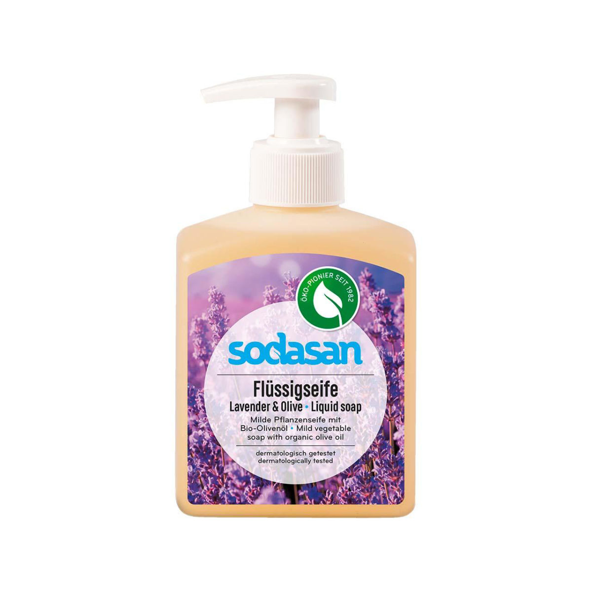 Sodasan Flüssigseife 'Lavendel & Olive', 300 ml; 300 ml, 300 ml; gelb