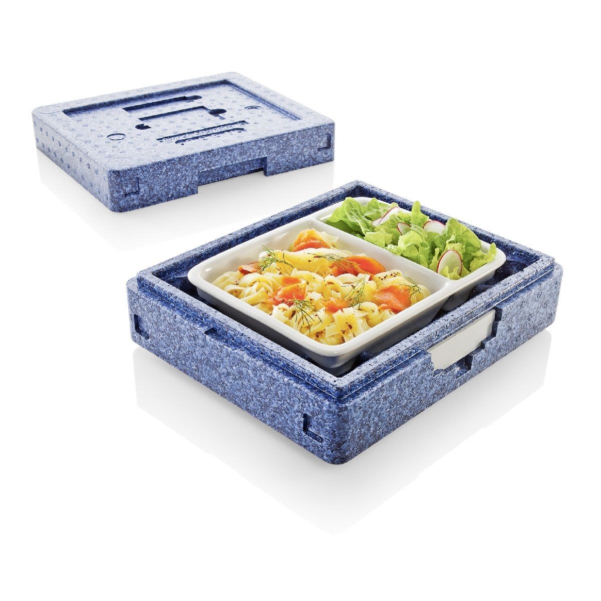 thermohauser DC I EPP-Wärmesafe blau, aus EPP, für sicheren Transport 7.3 l, 29x24x10.5 cm (LxBxH); schwarz
