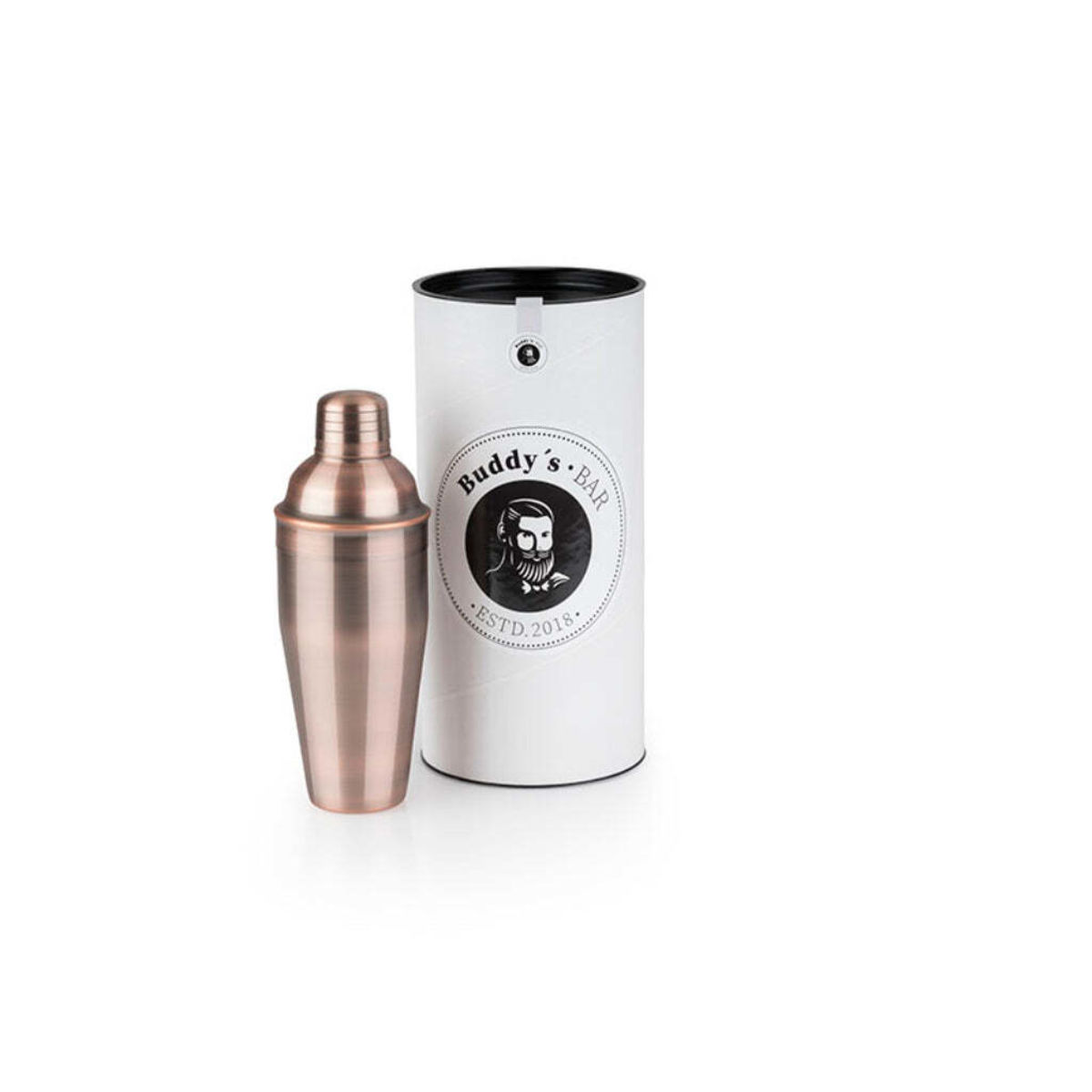 Buddy’s Bar Shaker, Edelstahl; 700 ml, 23 cm (H); rostbraun