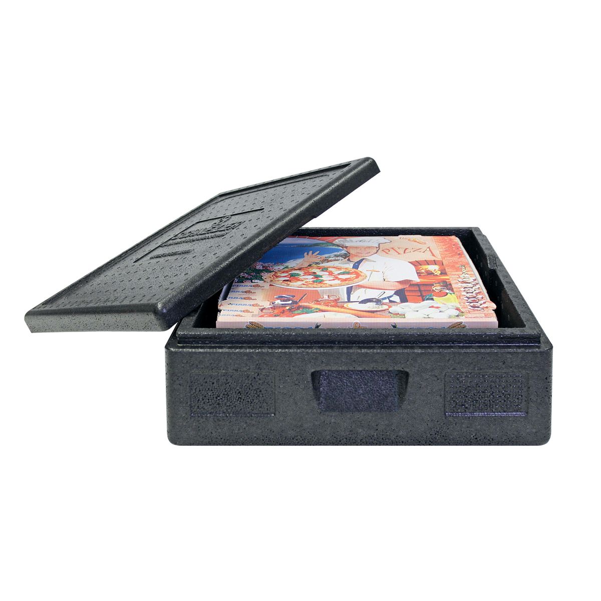 Schneider EPP Transportbox TOP-BOX Pizza small, 40 Liter 12 l, 41x41x16.5 cm (LxBxH); schwarz