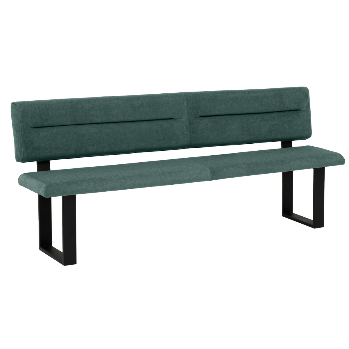 Mayer Sitzmöbel Sitzbank 4133 180x60x91 cm (BxTxH); Sitz petrol, Gestell schwarz