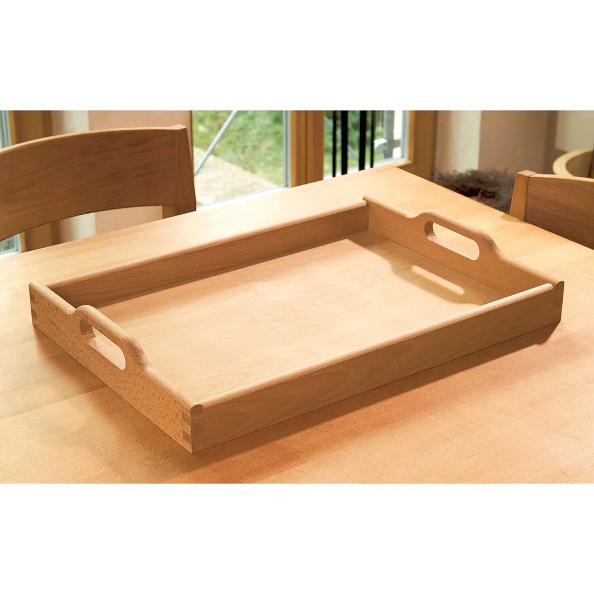 Dipro Holztablett 500 x 350 x 70 mm 49.5x35x7 cm (LxBxH); natur; rechteckig