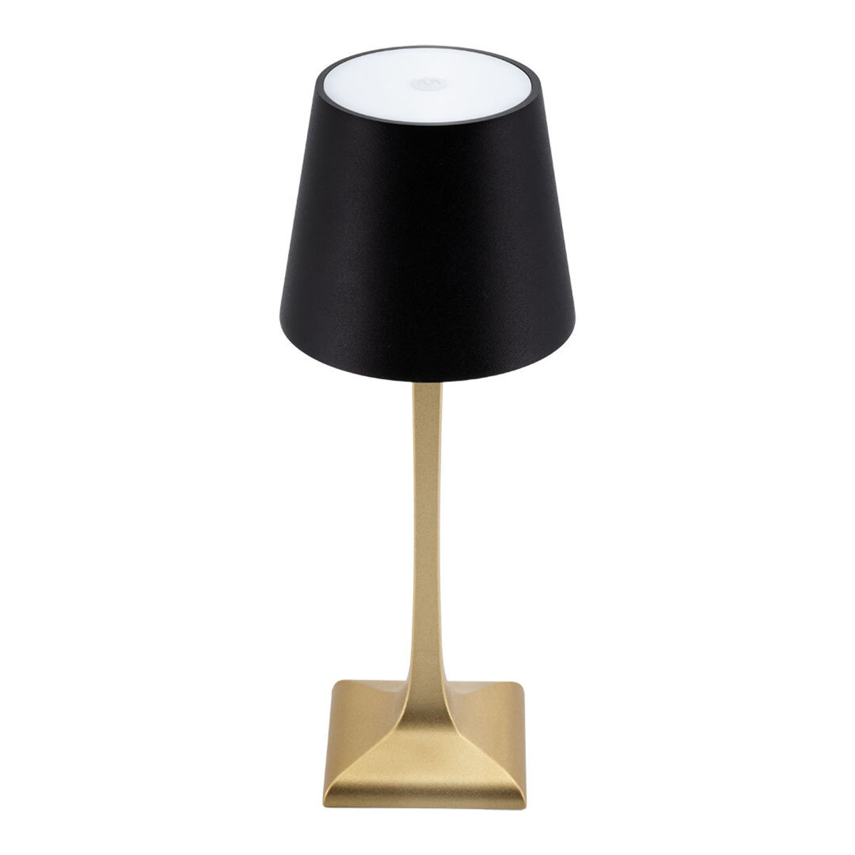 Lampada da tavolo LED senza fili Rome - Nero/Oro - Interno/Esterno - Cavo magnetico incluso Securit; 10x10x28 cm (LxLxH); multicolore