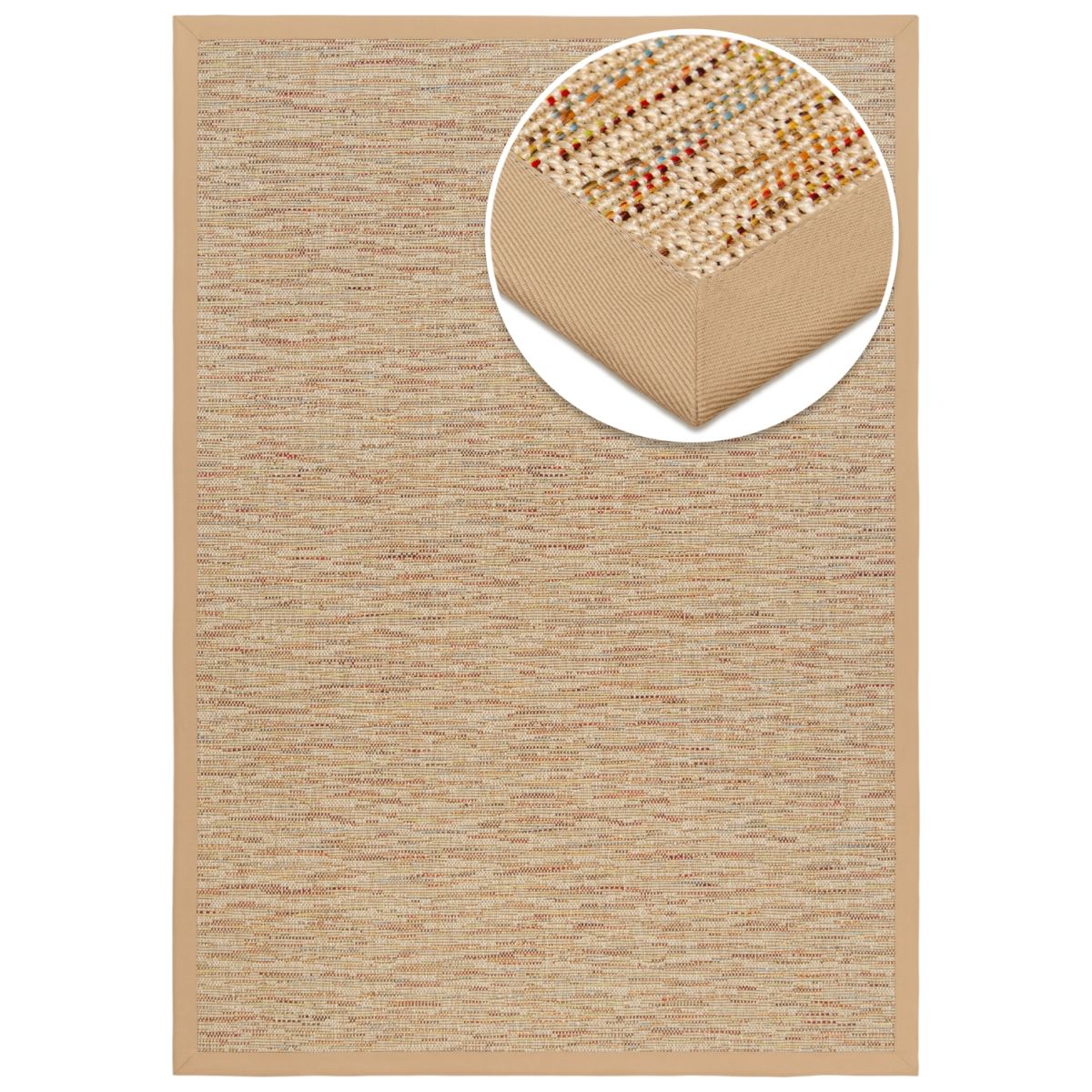 Grundstoff Outdoor Teppich Saint Lucia Sandy-Beach 230x160 cm (LxB); sand