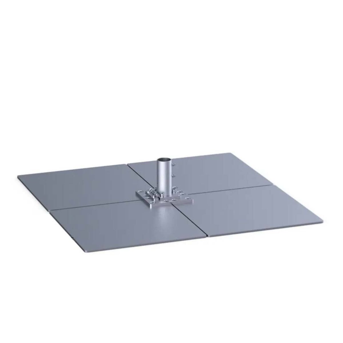 May Standplatte SZ275 mit Klappscharnier 145x145x0.15 cm (LxBxH); grau