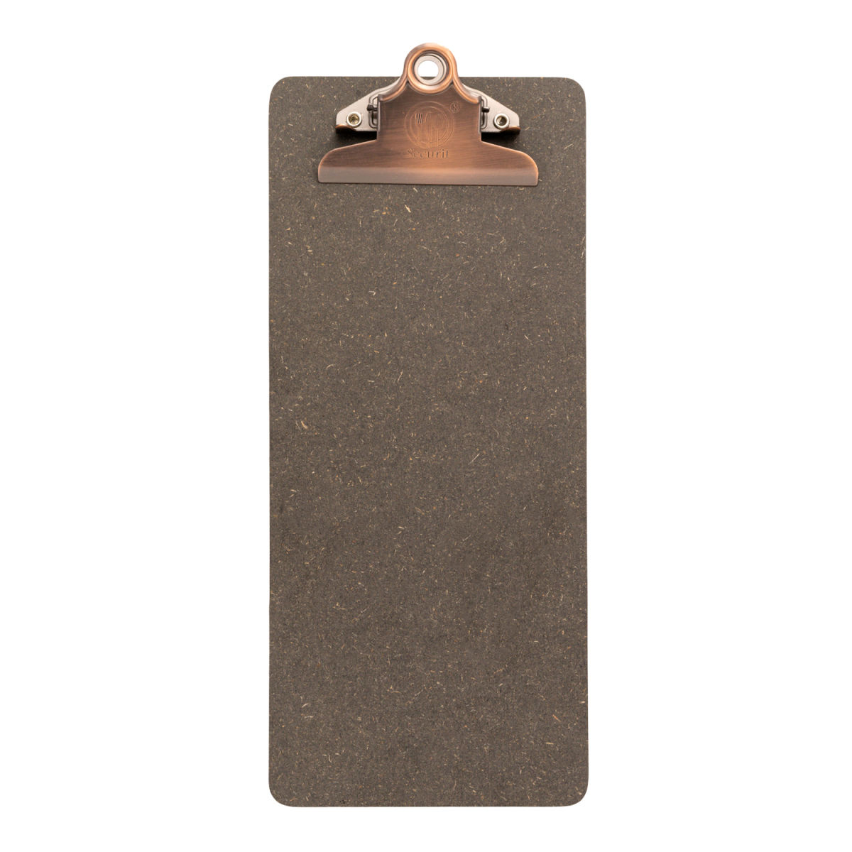 Portaconto con clip in acciaio inox - Marrone Securit; 3x11.5x28 cm (LxLxH); multicolore
