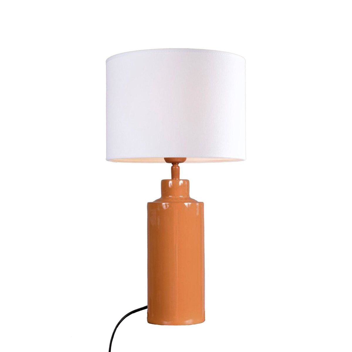 PR Home Tischleuchte Solo 55x30x55 cm (LxBxH); weiß/orange; Gestell orange