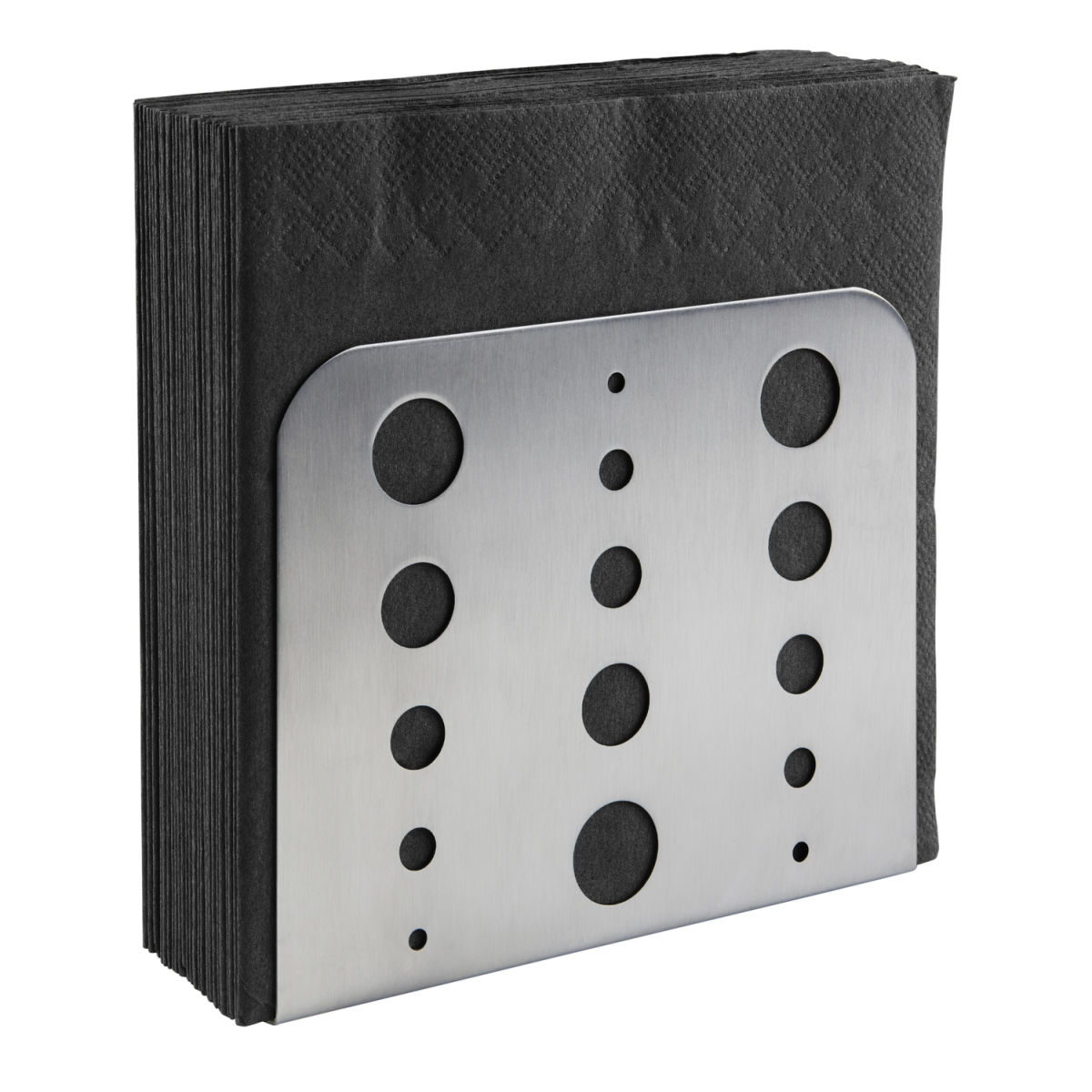 APS Serviettenhalter, Edelstahl matt poliert, eckig; 15x4.5x12.5 cm (LxBxH); silber; rechteckig
