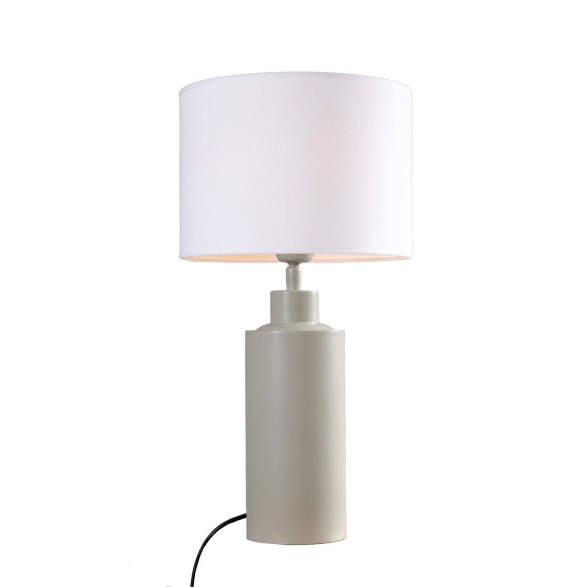 PR Home Tischleuchte Solo 55x30x55 cm (LxBxH); weiß/beige; Gestell beige