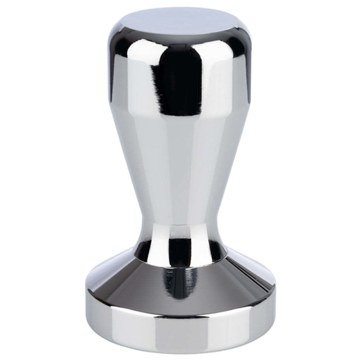 Buddy’s Bar Tamper mit Matte; 5.8x5.8x8 cm (LxBxH); silber/schwarz