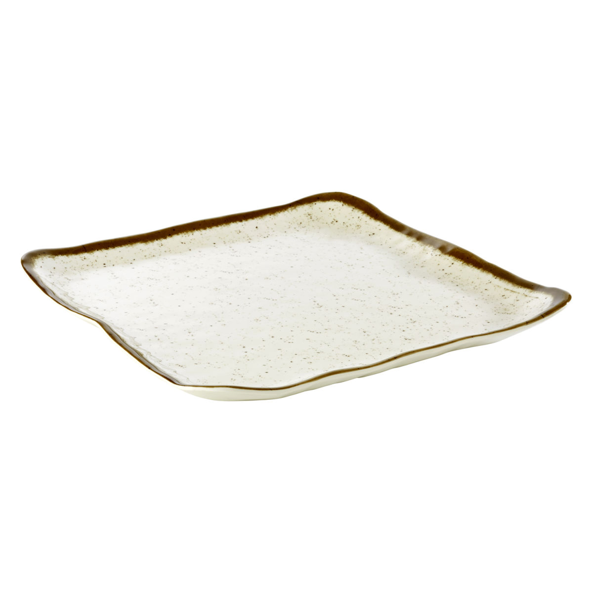 APS Teller STONE ART, Melamin 33x32.5x3 cm (LxBxH); weiß; rechteckig