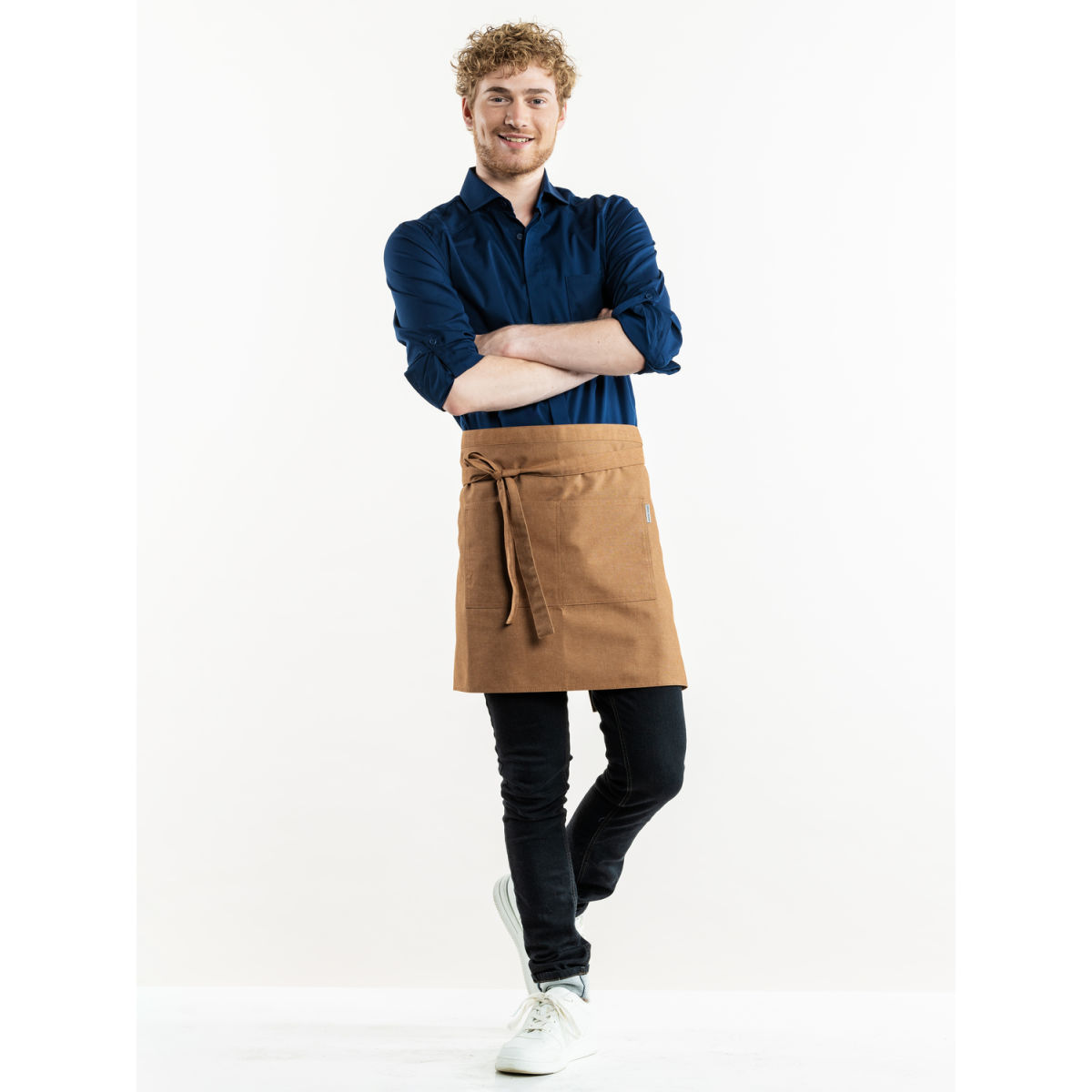 Chaud Devant Bistroschürze Base Chestnut W100 – L45 45x100 cm (LxB); cognac