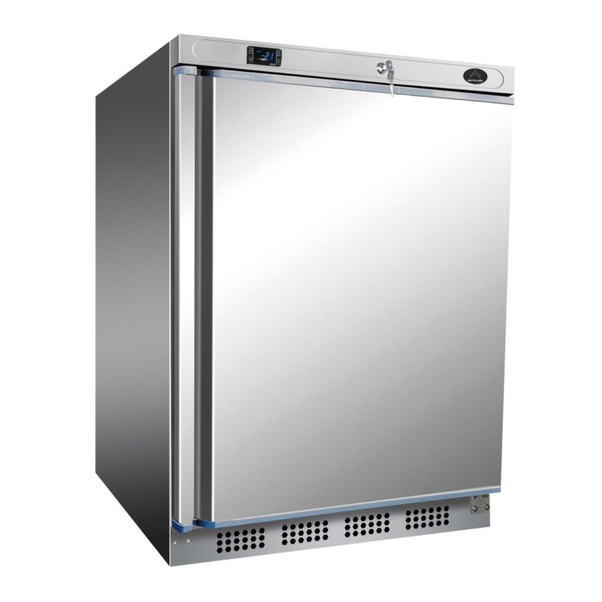 A&S Polarny Edelstahl Tiefkühlschrank I 120 L TK-200SS 78 l, 60x85.5x58.5 cm (BxHxT); edelstahl