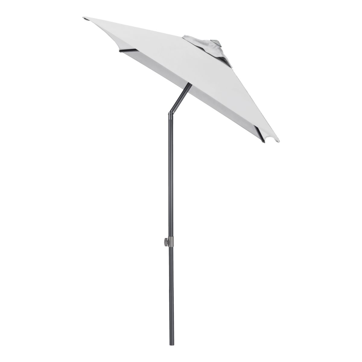 KETTLER Schirm UPF 50+ EASY PUSH, mit PU-Beschichtung 150x210x250 cm (LxBxH); hellgrau; Gestell anthrazit; rechteckig
