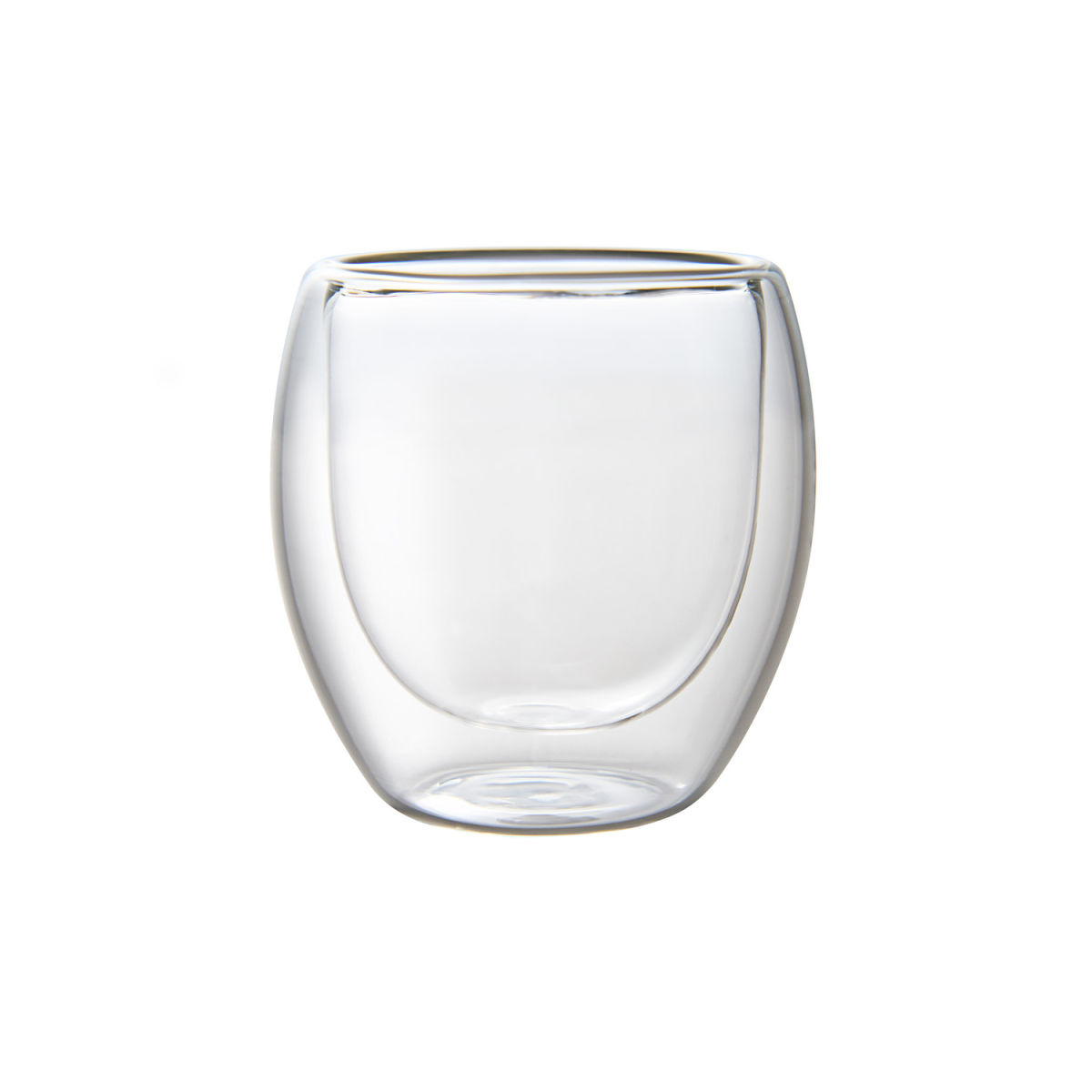 Tazzina caffè doppio vetro Soho X100 CORBY; 90 ml, 6.2 cm (H); trasparente; 100 pz. / Pacco