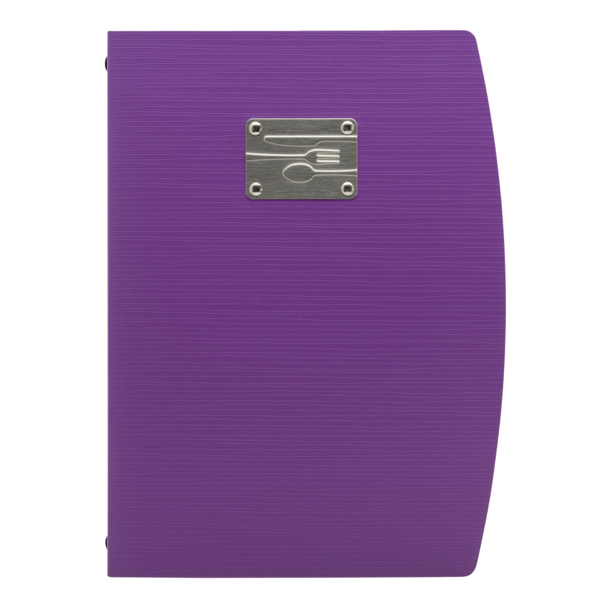 Copertina Menu A4 Rio - Verde - Placca con posate inclusa - 4 facciate Securit; 25x34 cm (LxH); rosa
