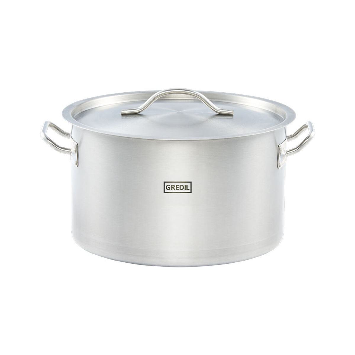 Gredil Suppentopf mittelhohe Form Serie ECO, inkl. Deckel 22.4 l, 36x22 cm (ØxH); silber
