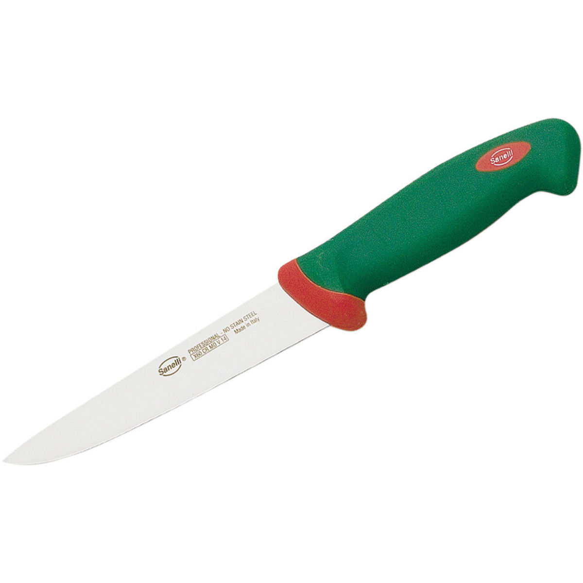 Coltello da cucina PREMANA, manico ergonomico, lunghezza lama 16 cm Sanelli; 15.5 cm (L); verde