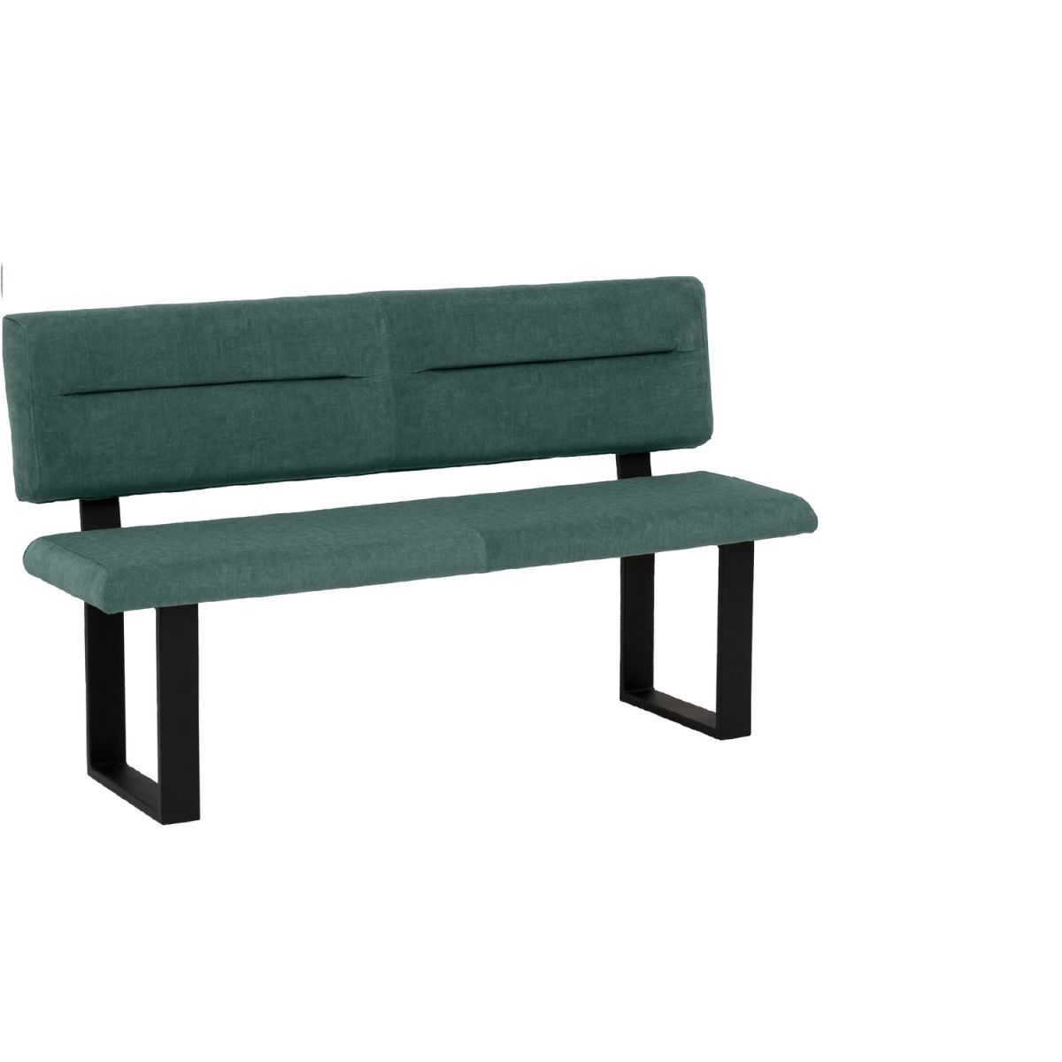 Mayer Sitzmöbel Sitzbank 4133 140x60x91 cm (BxTxH); Sitz petrol, Gestell schwarz