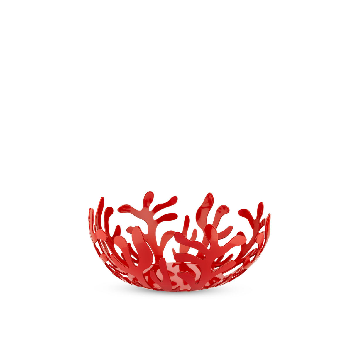Alessi Mediterraneo Obstschale; 25x9 cm (ØxH); rot