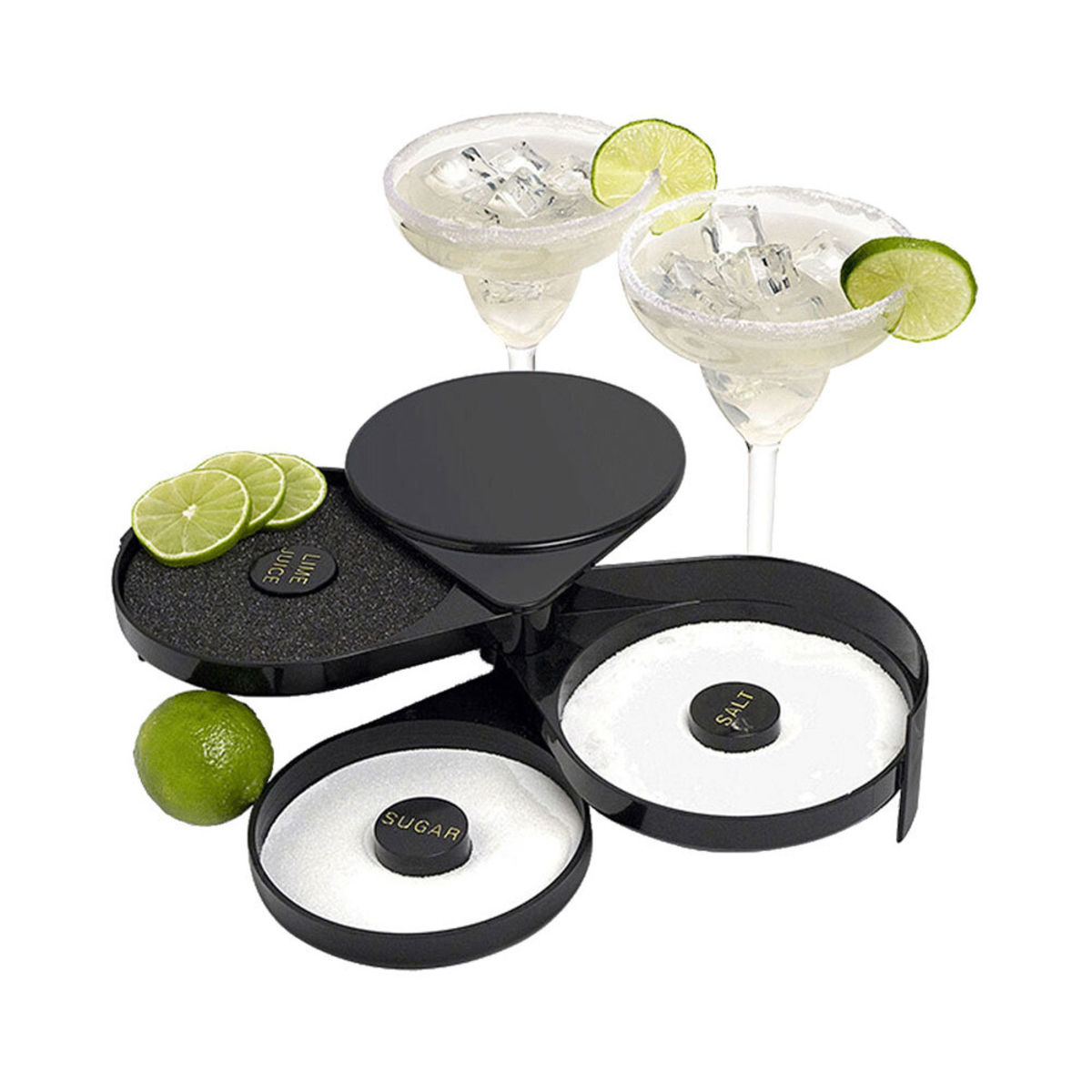 Stalgast Salz- / Zuckerumrander für Cocktailgläser 20x7.5 cm (BxH); schwarz