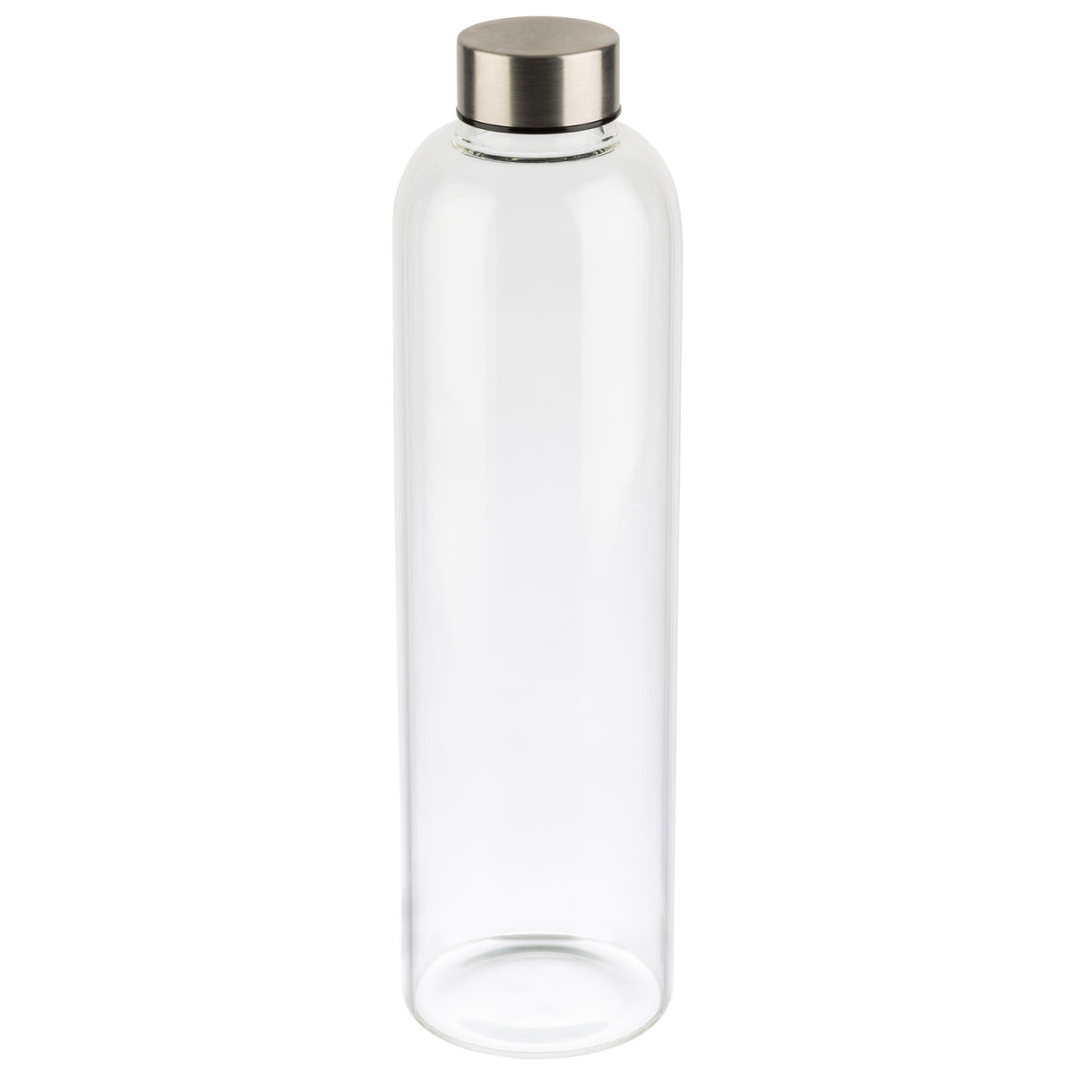 APS Trinkflasche EVERFILL, Glas; 1000 ml, 7.5x7.5x28.5 cm (LxBxH); transparent