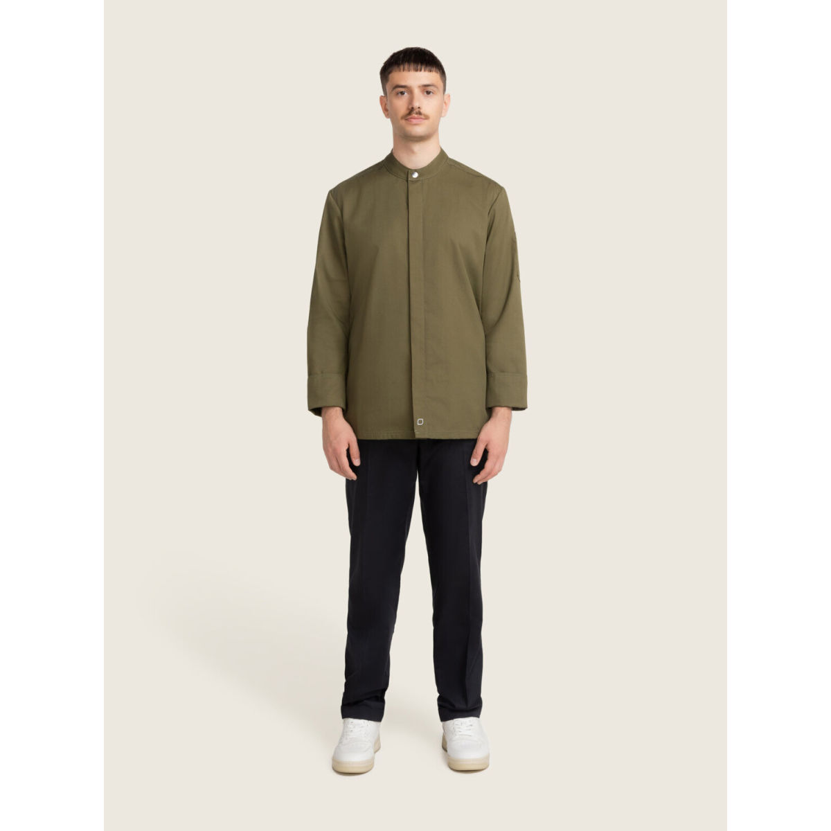 KAYA&KATO Kochjacke langarm RAY 2.0 Kleidergröße M; oliv