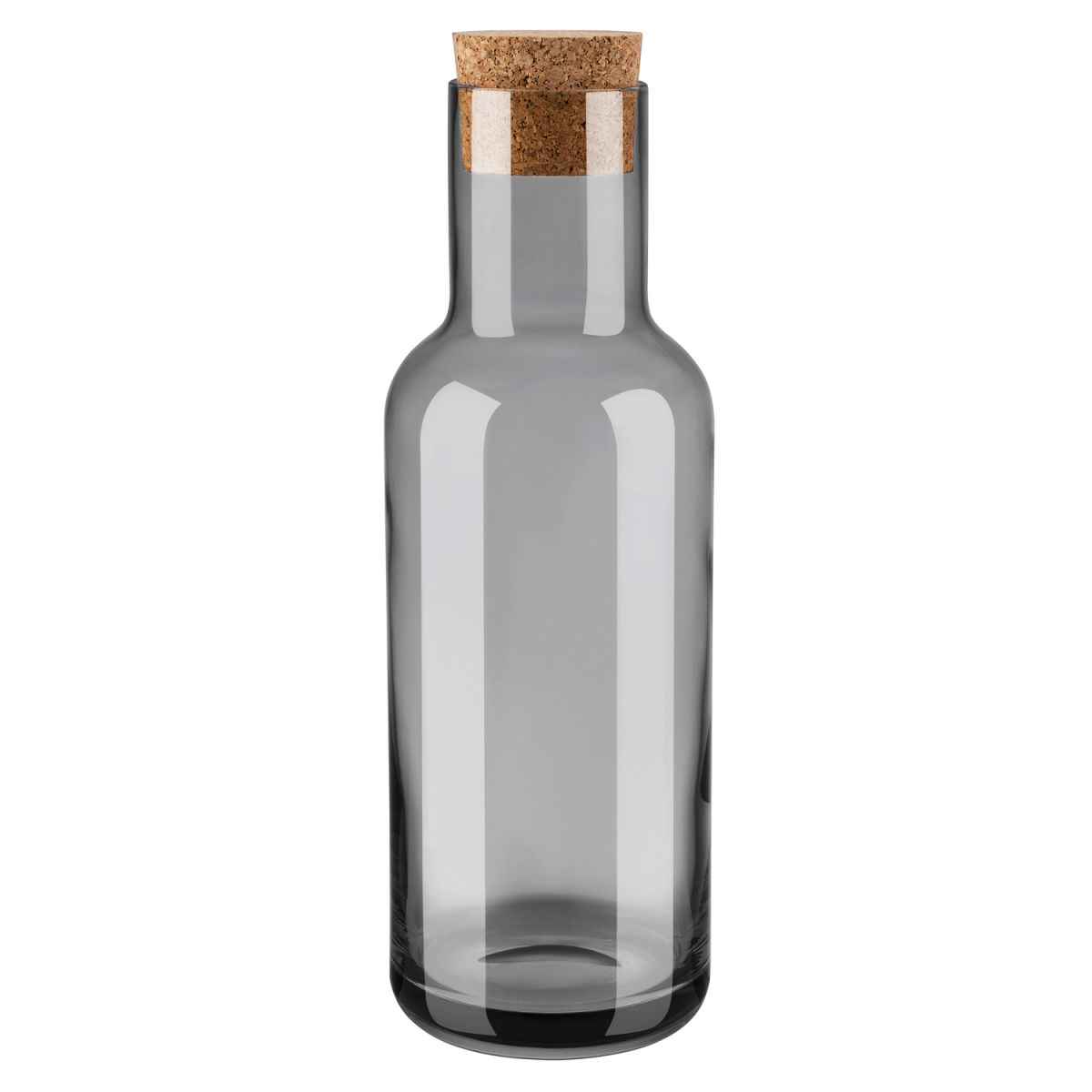 blomus Wasserkaraffe -FUUMI- 1 l, 8.9x28.6 cm (ØxH); grau/transparent