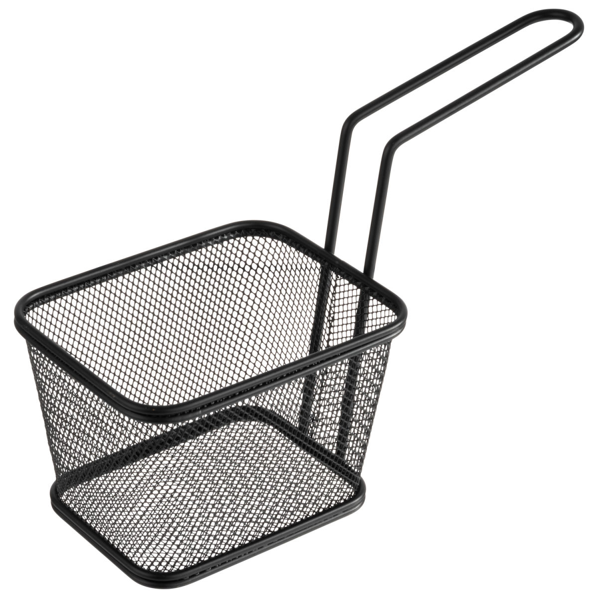 APS Servier-Frittierkorb SNACKHOLDER, Edelstahl, eckig 13x10.5x9 cm (LxBxH); schwarz