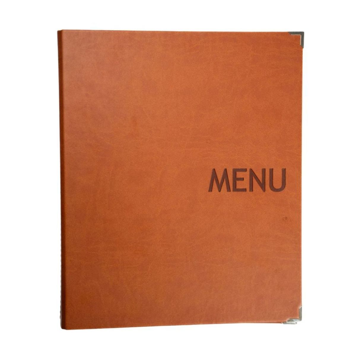 METAFICH Speisekarten Restaurant Kunstleder im A4-Format. 27x32.5 cm (BxH); tabak