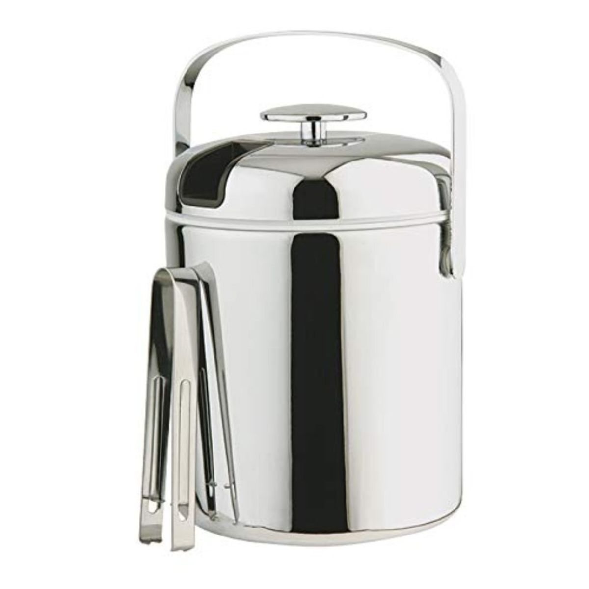 Buddy’s Bar Eiseimer-Set mit Eiszange; 15x15.5x22 cm (LxBxH); silber