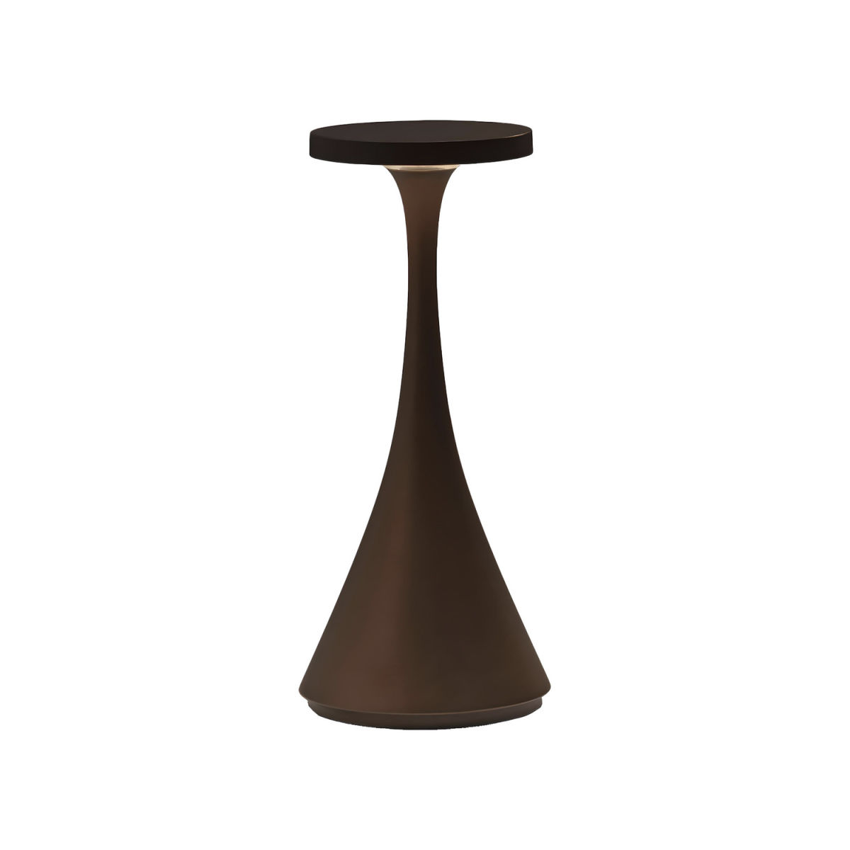 DELSANA JOLLY small Tischleuchte Innen-/Außenbreich 9x20.7 cm (ØxH); braun