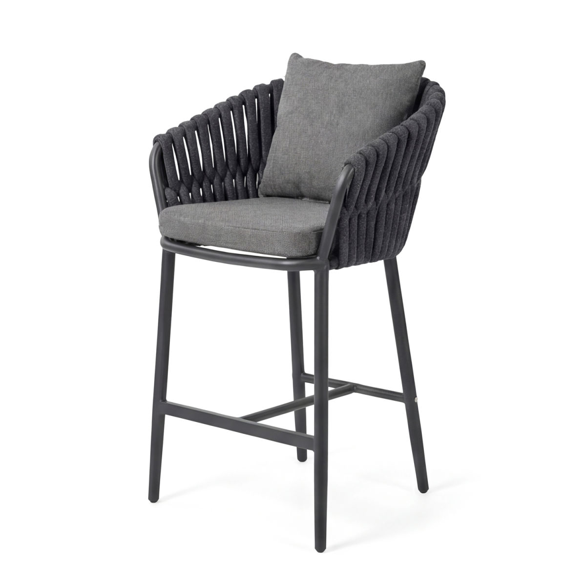Torino - Bar Chair Barths; 61x65x109 cm (LxPxH); antracite; 4 pz. / Pacco