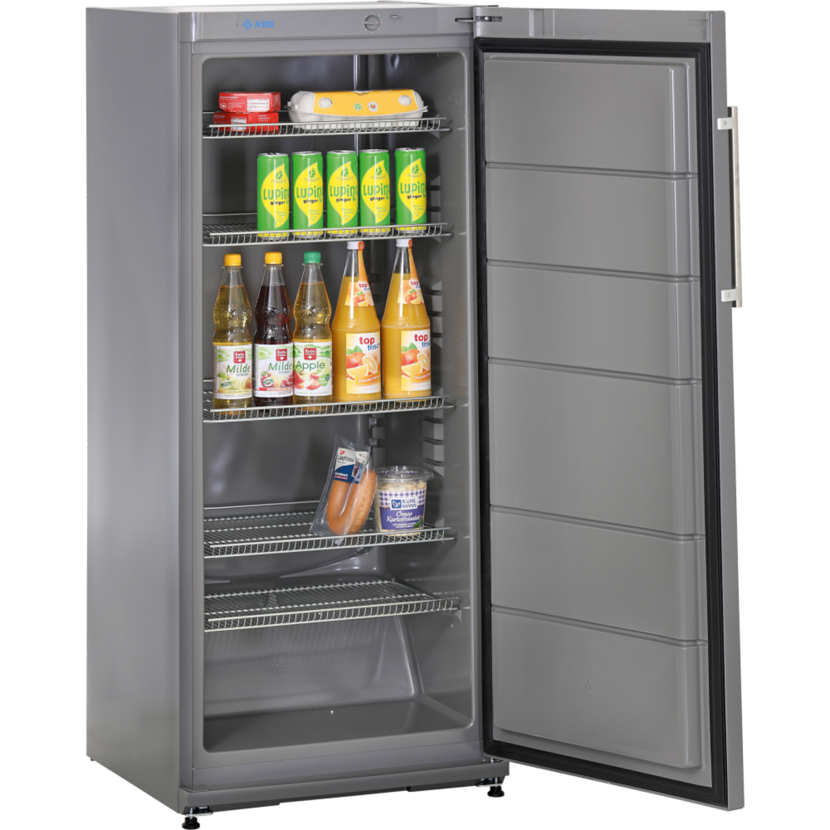 KBS Volltürkühlschrank K 296 270 l, 254 l, 60x145x65 cm (BxHxT); grau