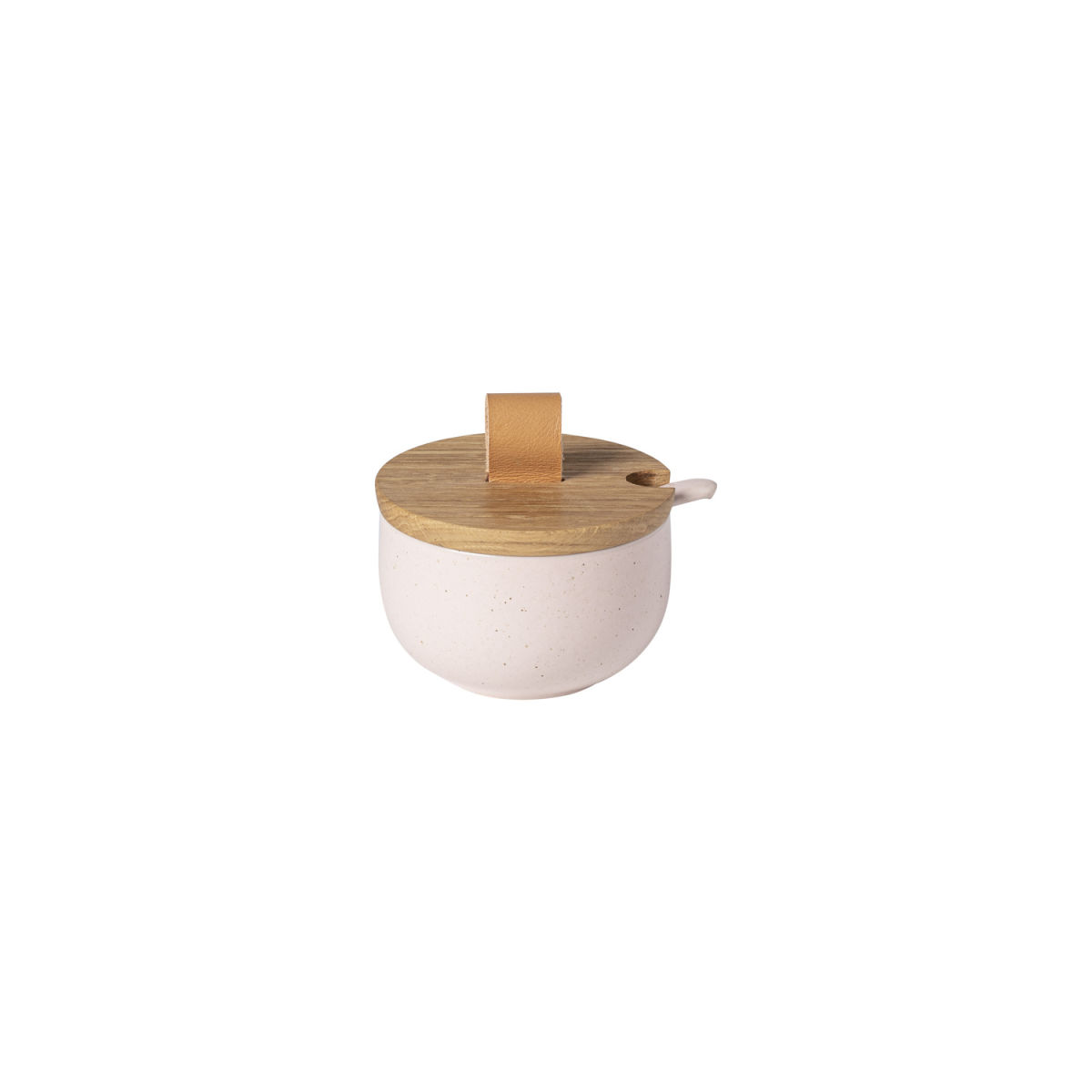 Costa Nova Zuckergefäß mit Holzdeckel Pacifica 150 ml, 150x9.2x5.7 cm (LxØxH); weiß; 4 Stück / Pack