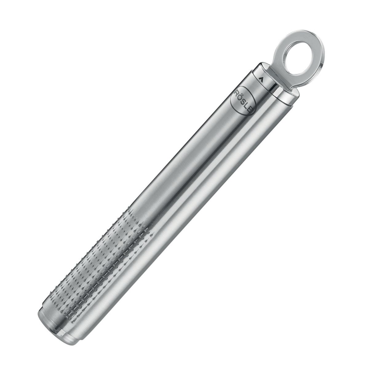 RÖSLE Rundgriff Muskatreibe 18 cm inkl. Schutzcover und 18.5x2.5x2.7 cm (LxBxH); transparent