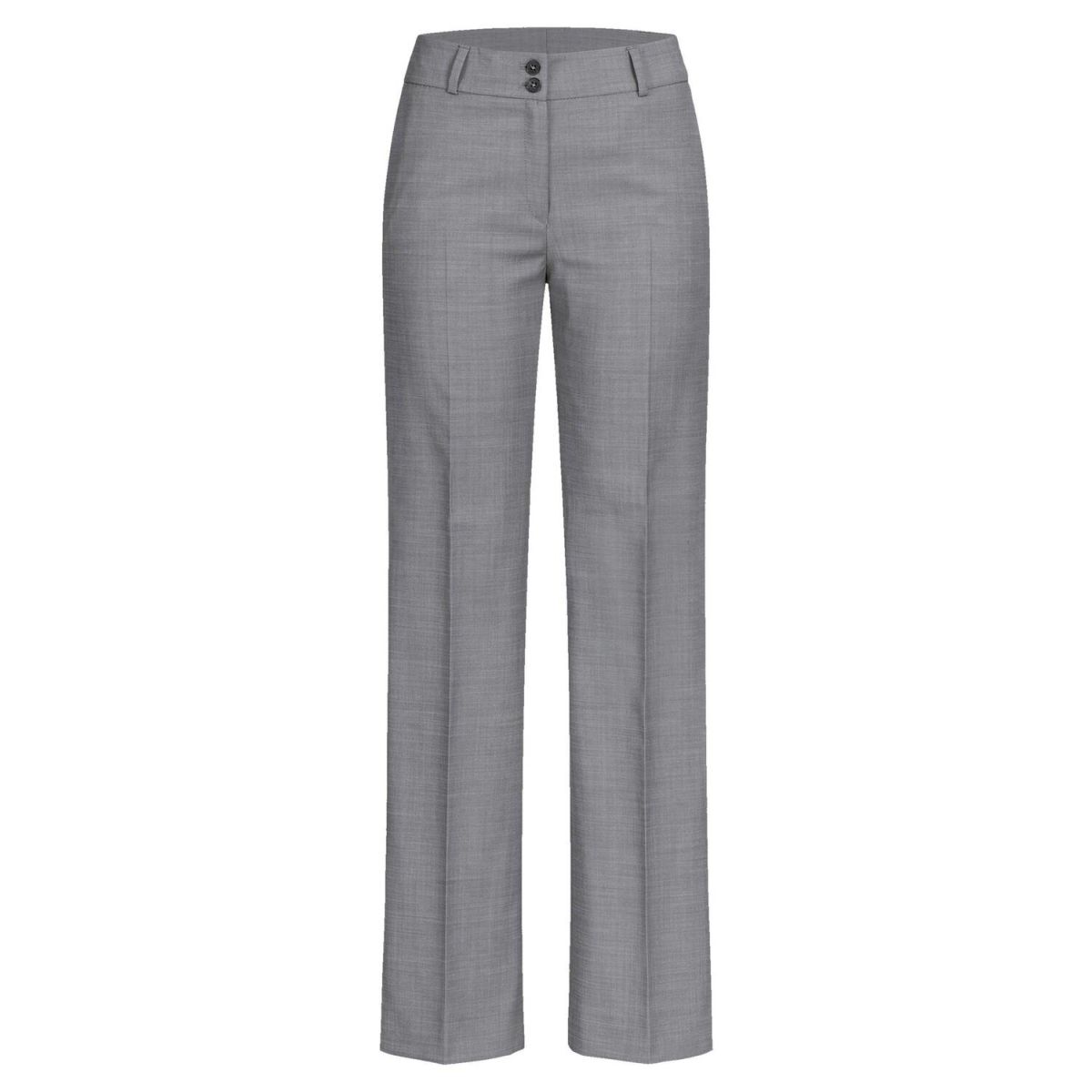 GREIFF Damen-Hose RF Modern 37.5 mittlere Leibhöhe Kleidergröße 48; hellgrau, Paspelierung hellgrau