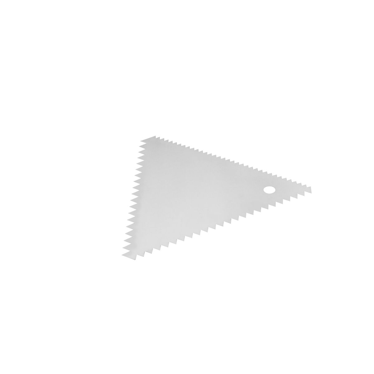 Schneider Schaber 11x11 cm (LxB); edelstahl; dreieckig