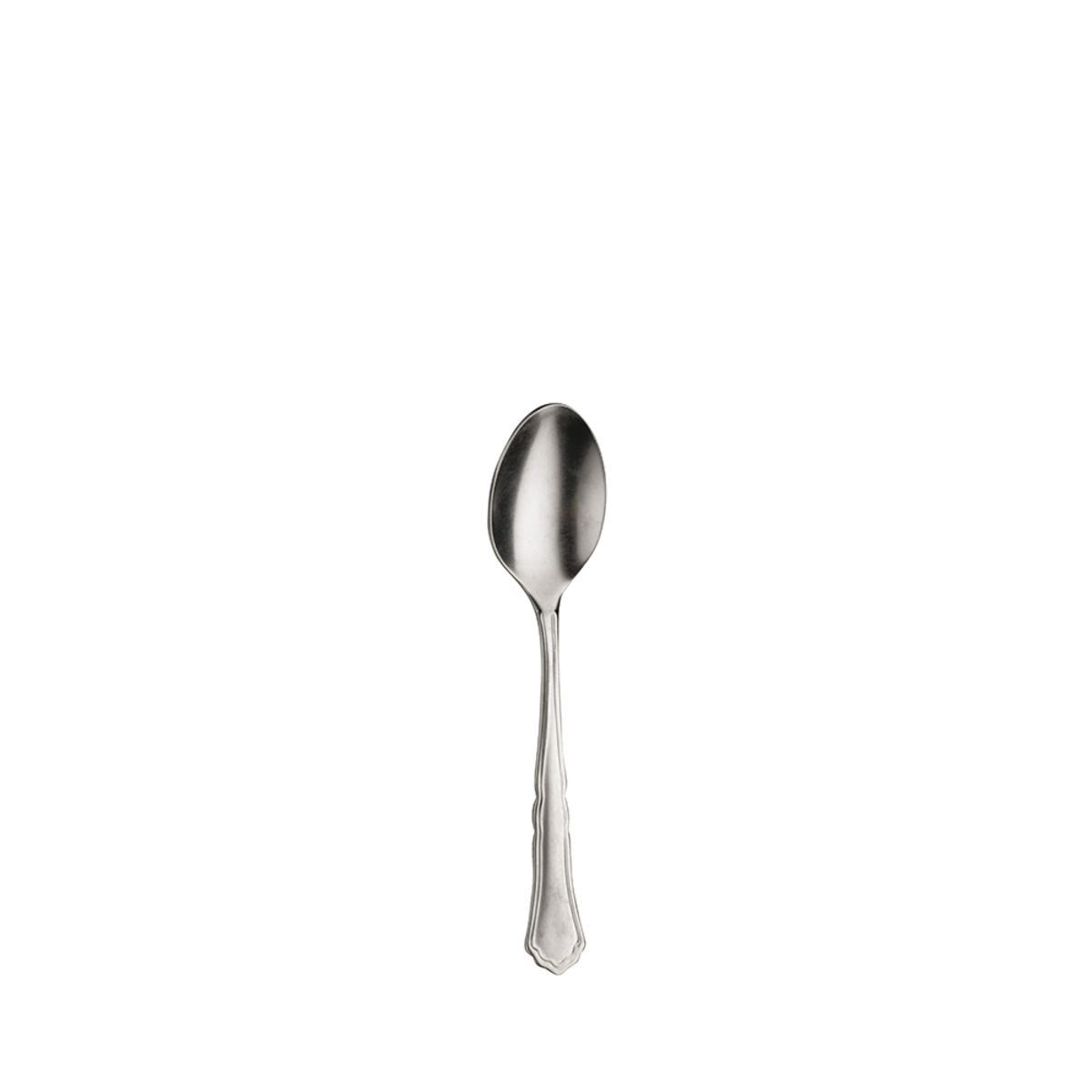 Pintinox Mokkalöffel SETTECENTO StoneWashed / Vintage-Optik 11.8 cm (L); silber; 12 Stück / Pack