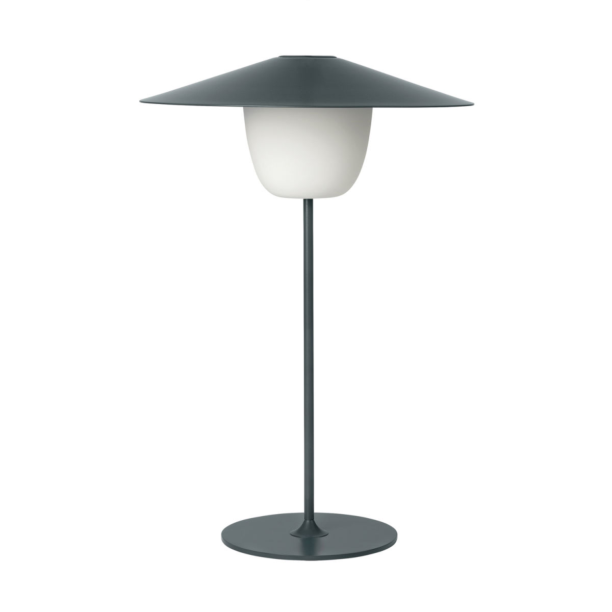 blomus Mobile LED-Tischleuchte -ANI LAMP LARGE- 34x34x34x49 cm (LxBxØxH); dunkelgrau