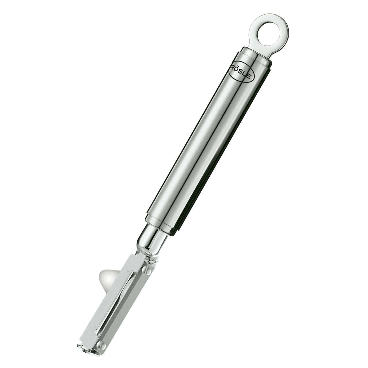 RÖSLE Pendelschäler für Linkshänder 19 cm Klingenlänge 3.2 cm, 19x2.5x2 cm (LxBxH); silber