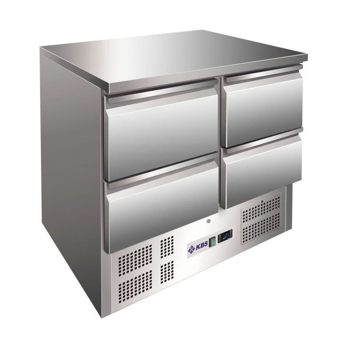 KBS Kühltisch KTM 204 256000 ml, 90.3x87.5x70 cm (BxHxT); silber