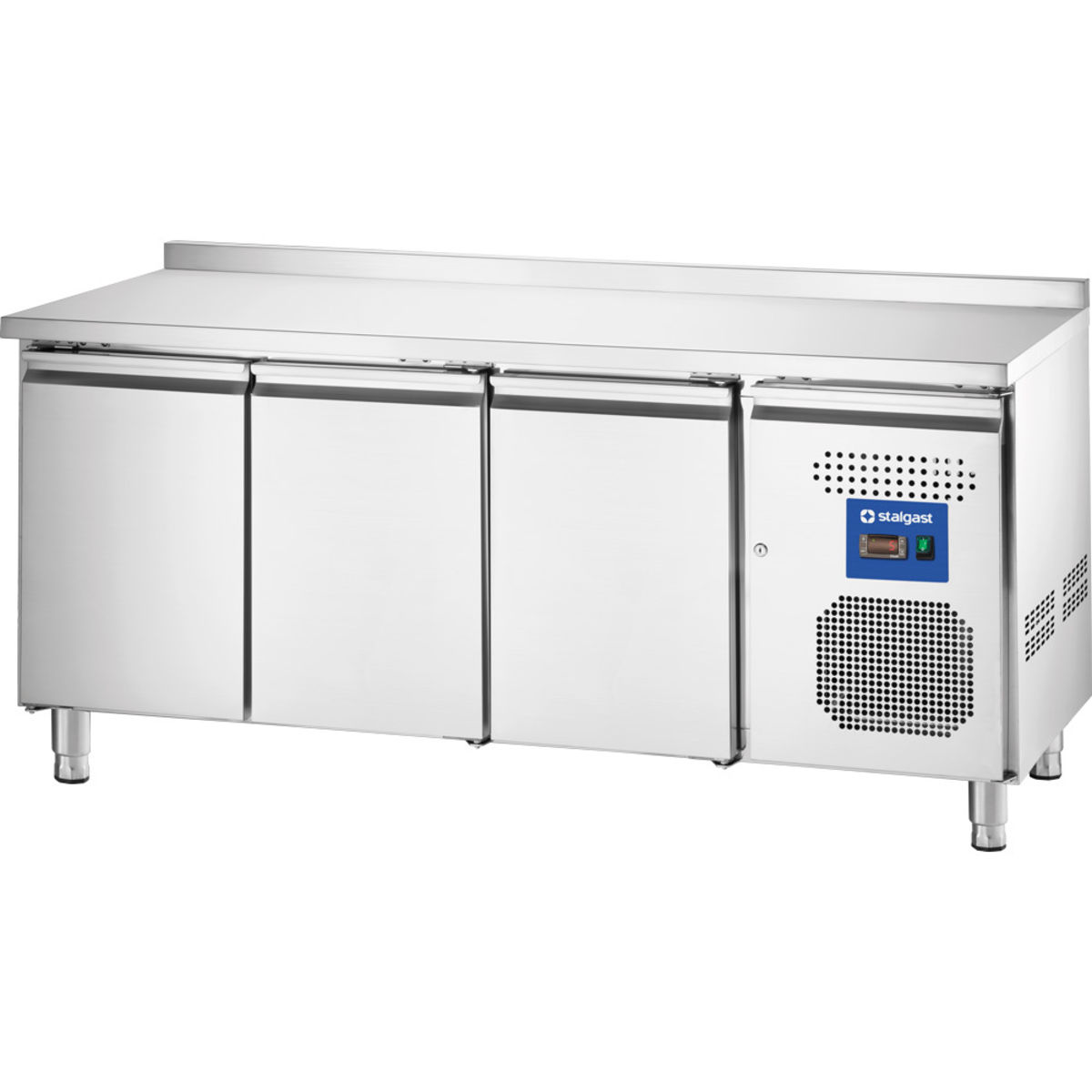 Stalgast STARLINE Kühltisch mit drei Türen, GN1/1 179.5x85x70 cm (BxHxT); silber