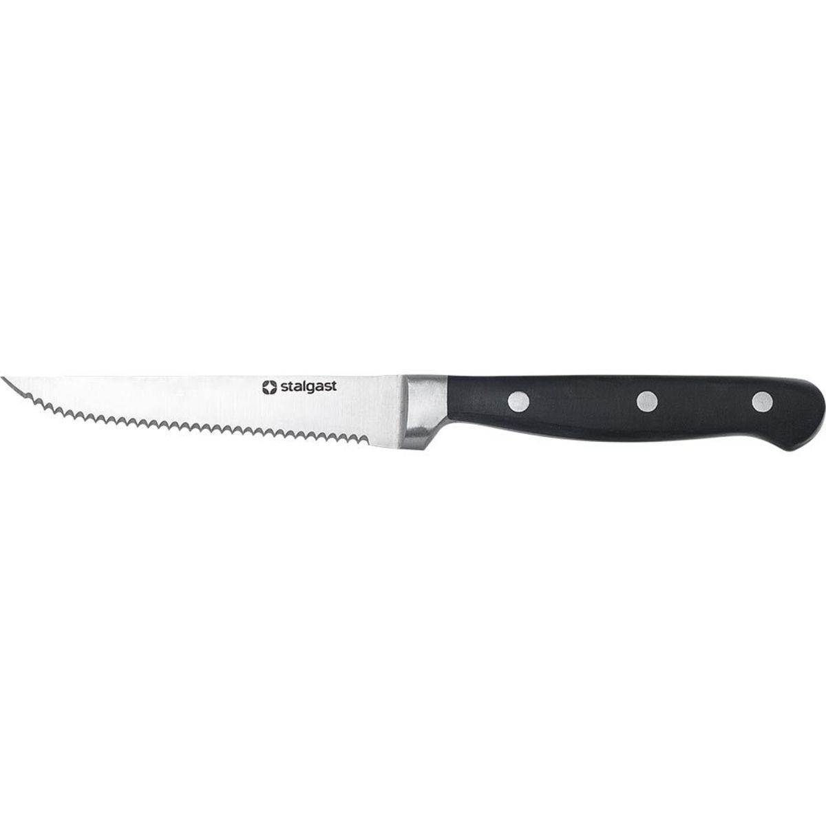 Stalgast Steak- / Tomatenmesser, geschmiedete Klinge 11.5 cm (L); schwarz
