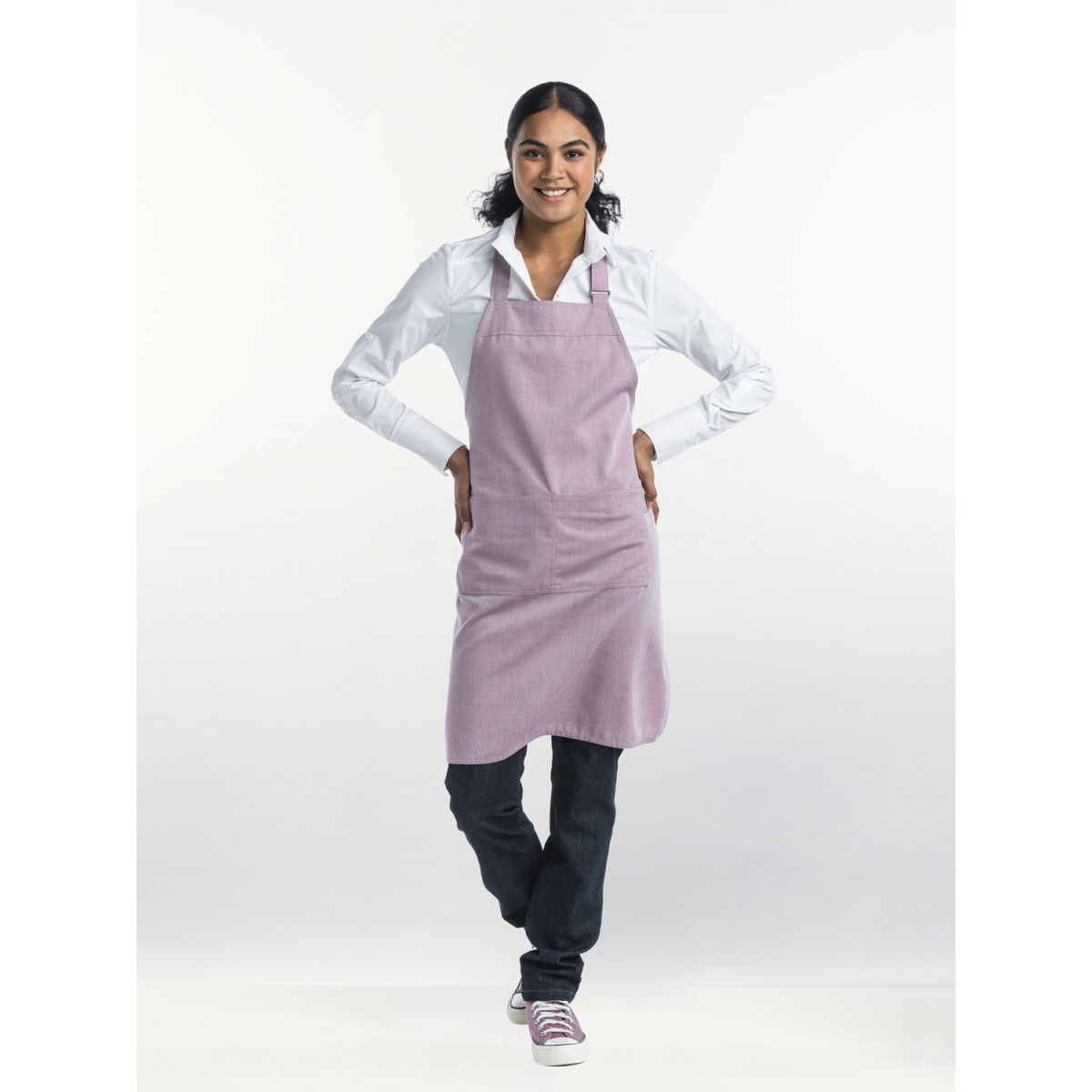 Chaud Devant Latzschürze Base Blossom W70 – L85 85x70 cm (LxB); rosa