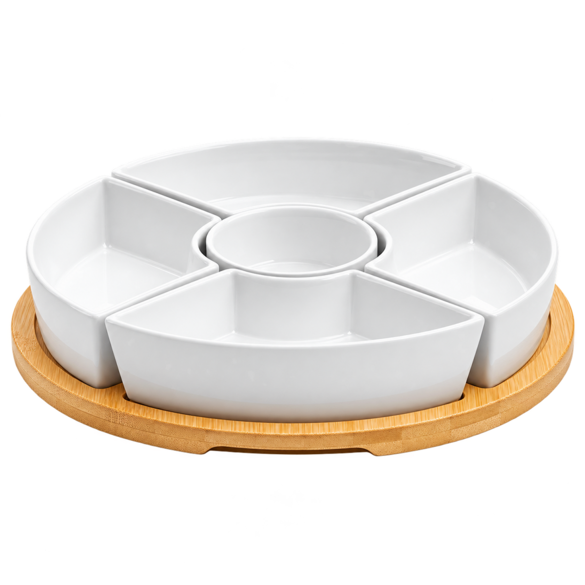 Snackschalen-Set 6 tlg. rund van Well; 26x26x26x5 cm (LxLxØxH); bianco; rotonda; 1 set / Pacco