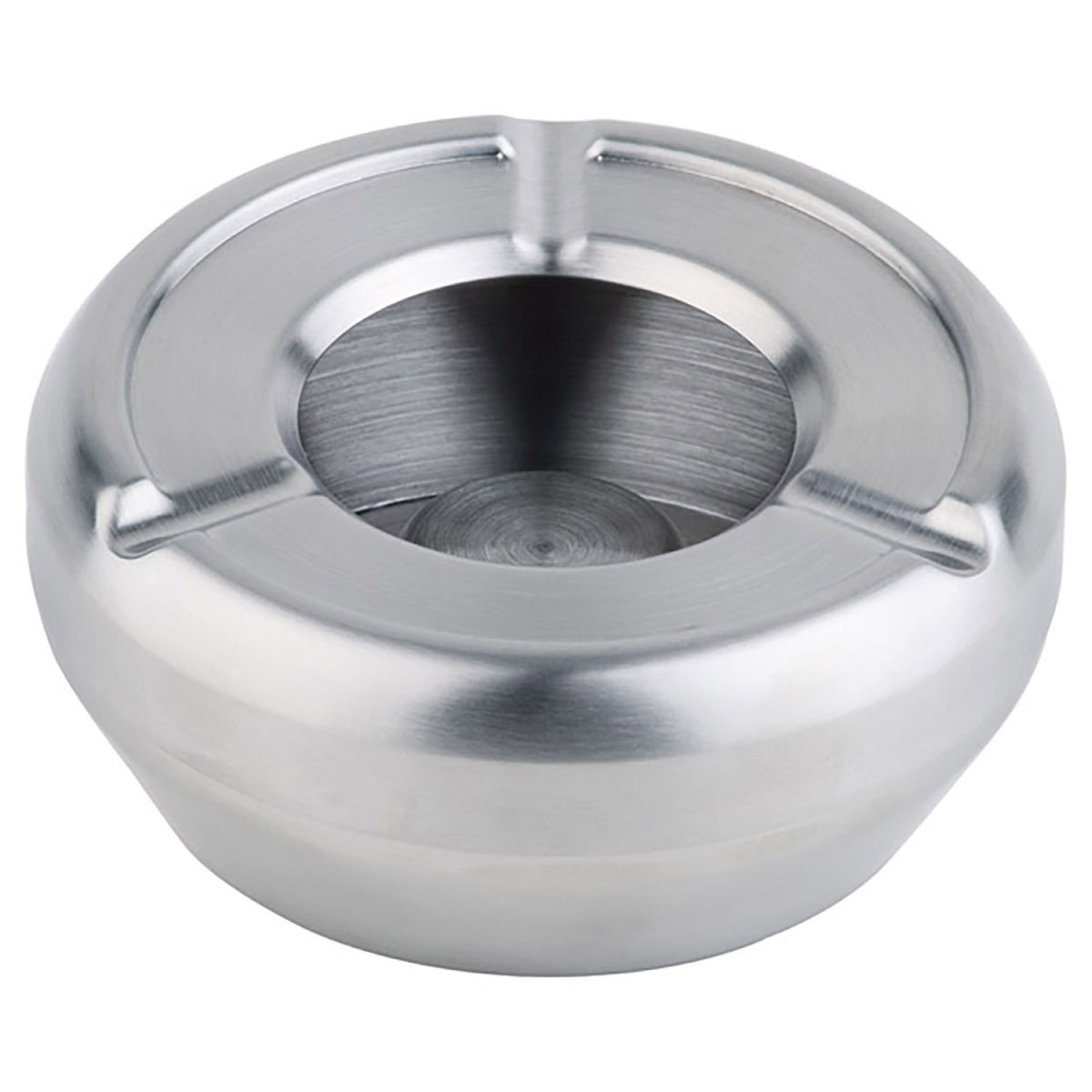 APS Windaschenbecher FORGE, Edelstahl 12.5x12x4.3 cm (BxØxH); silber; rund