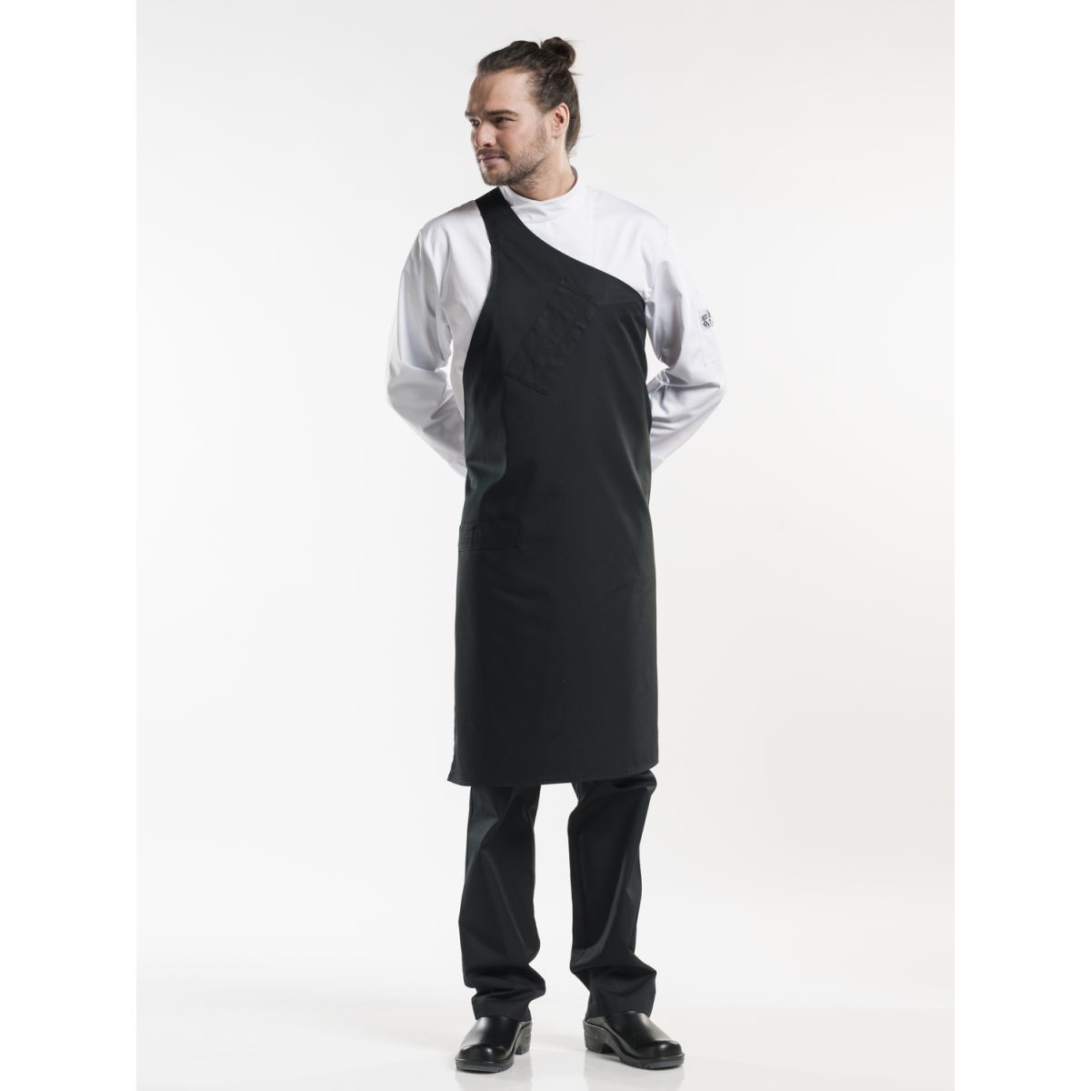 Chaud Devant Latzschürze Butcher Black W90 – L100 100x90 cm (LxB); schwarz
